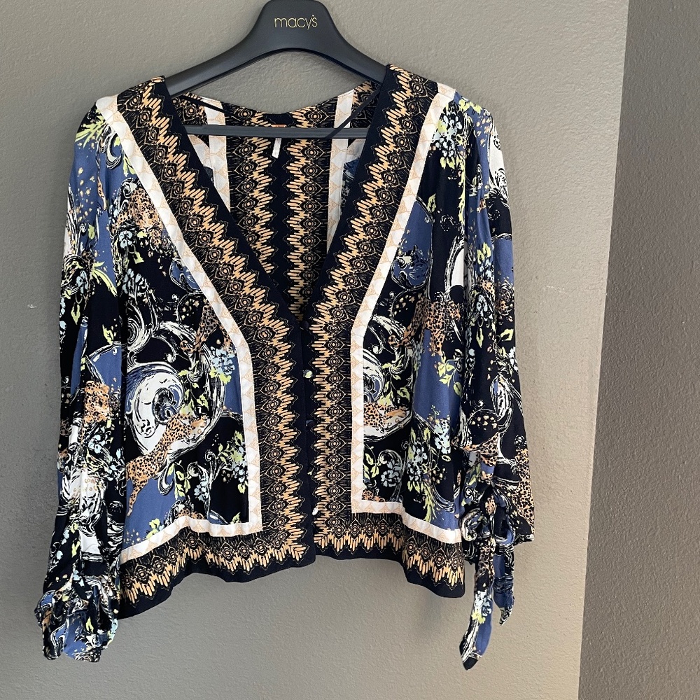 Free People Oversized Boho Top